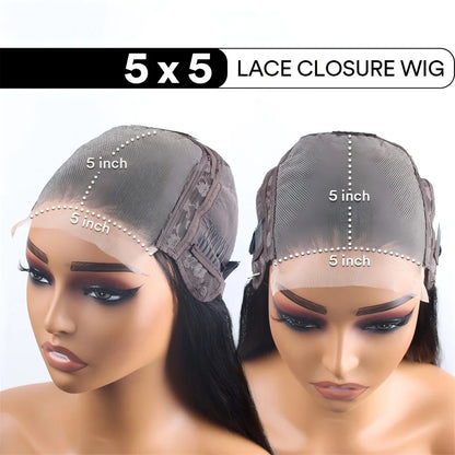 Perruque en cheveux humains, lisses noirs naturels avec lace frontale 360 transparente