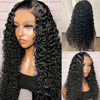 Perruque Lace Frontal  Deep wave, HD pré-épilée