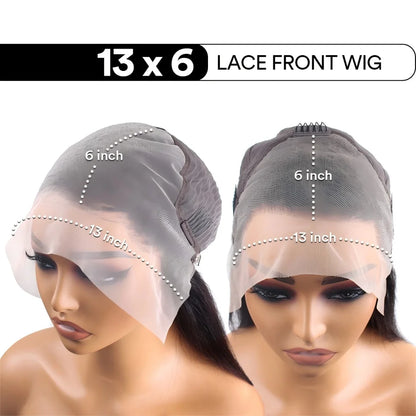 Perruque en cheveux humains, lisses noirs naturels avec lace frontale 360 transparente